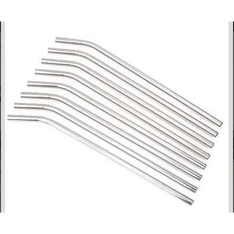 SEDOTAN STAINLESS STRAW SEDOTAN BENGKOK BESI STAINLESS ANTI KARAT SILVER