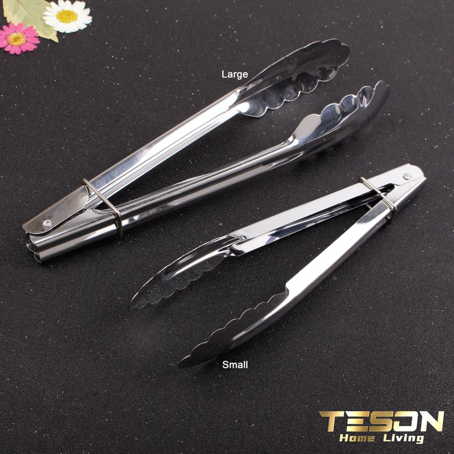 Capitan Makanan Stainless Penjepit Gorengan Anti Karat / Food Tongs