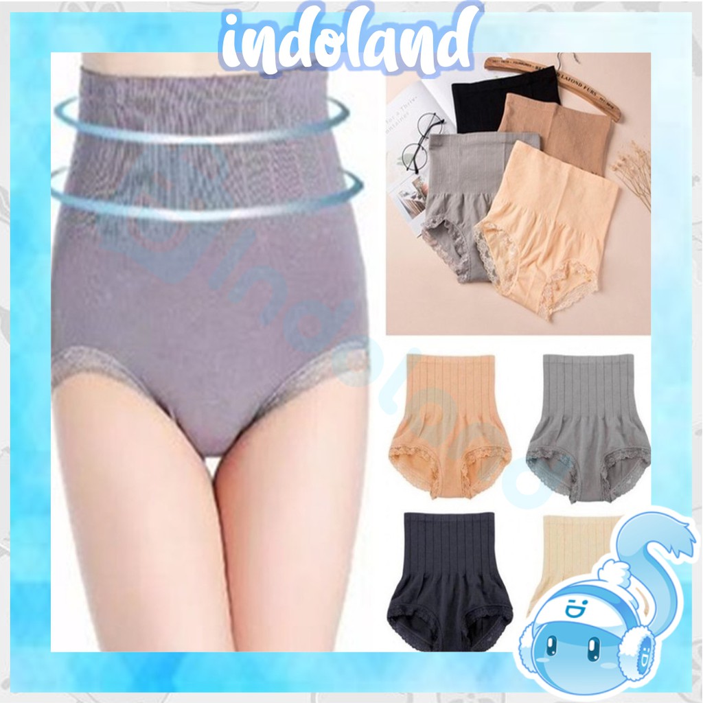 ☀ INDOLAND ☀  B002 KORSET CELANA PAKAIAN DALAM CD SLIMING HOT PANTS PENGECIL PERUT IMPORT