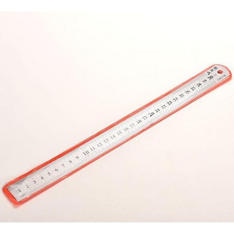 Stainless Steel Metric Ruler - Penggaris Stainless Steel 30cm