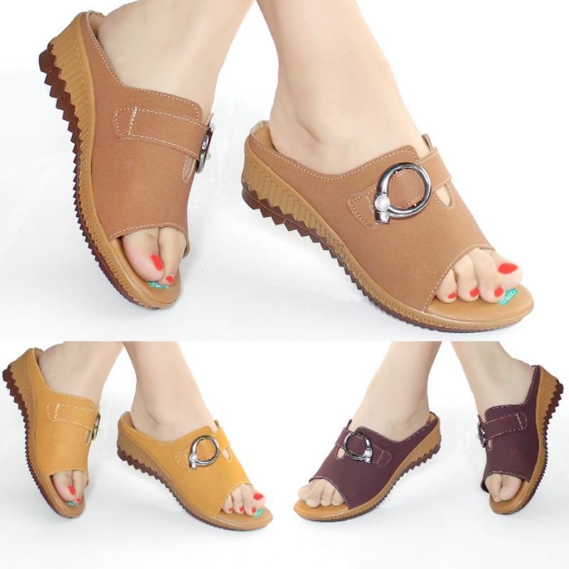 Zh59 7390Fh Sepatu Wedges Wanita Elegan Wejes / Weges / Wadges Sa Hh535 Wedges Sepatu Wanita / Wedg 