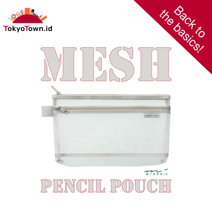 

Hemat Midori Pencil Pouch Mesh # Case Gilaa!!!