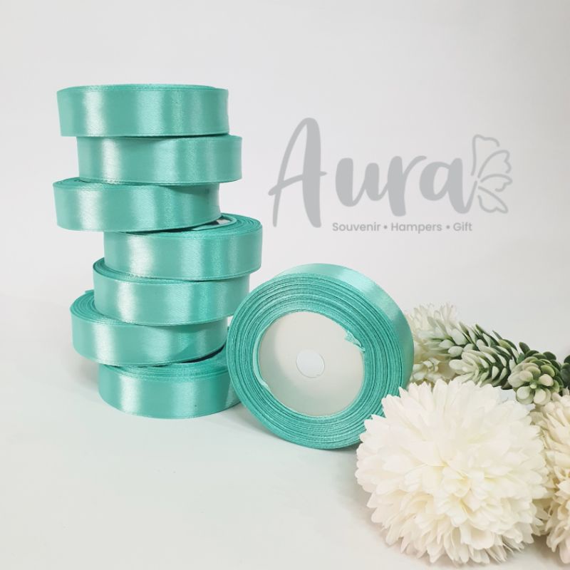 

Pita Satin 3/4 inch hijau tosca