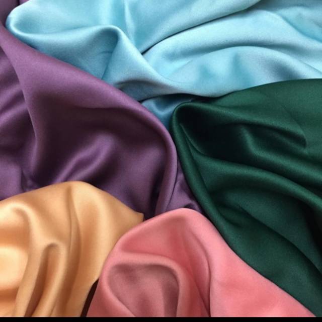 Kain Maxmara Lux Satin Silk Velvet Grade A Bahan Textile Polos Meteran Shopee Indonesia