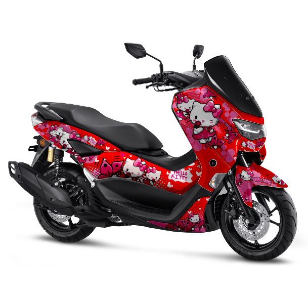 Decal Nmax Full body Stiker Full Body New Nmax 2020 - 2024 Merah Hello Kitty