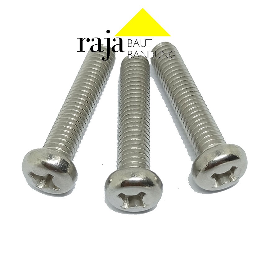 5 PCS BAUT JP M8 STAINLESS STEEL BAUT OBENG ANTI KARAT