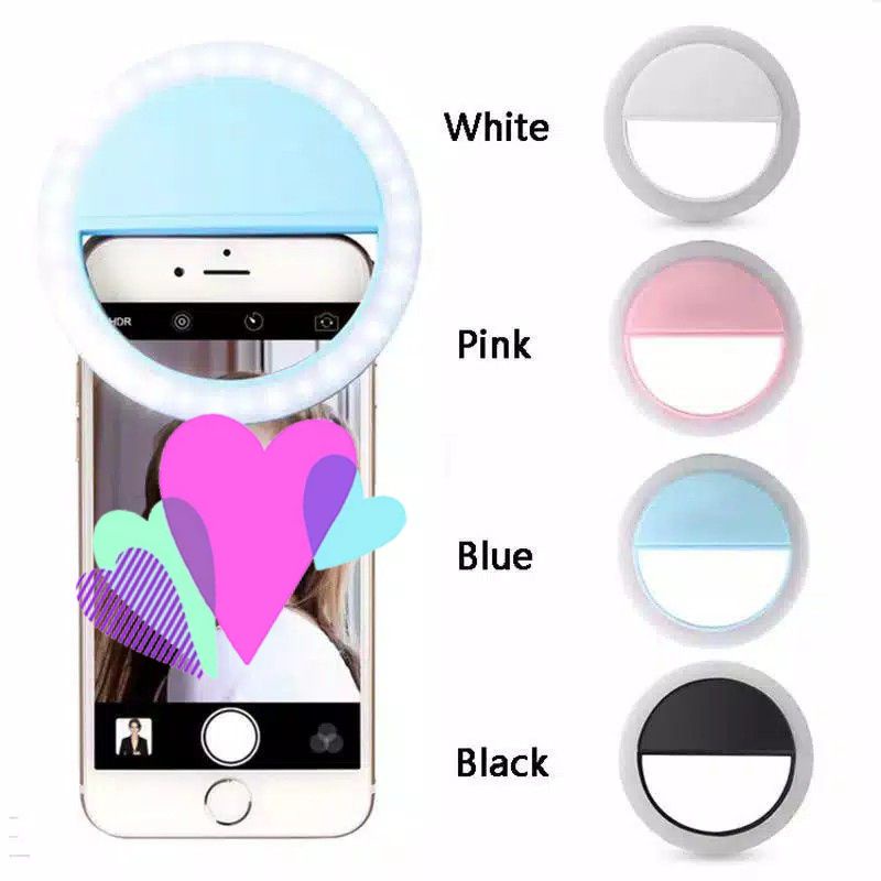 RING LIGHT SELFIE LED LAMPU KAMERA HP LAMPU BULAT FREE MIKRO USB RING SELFIE RING KAMERA HP AKSESORI
