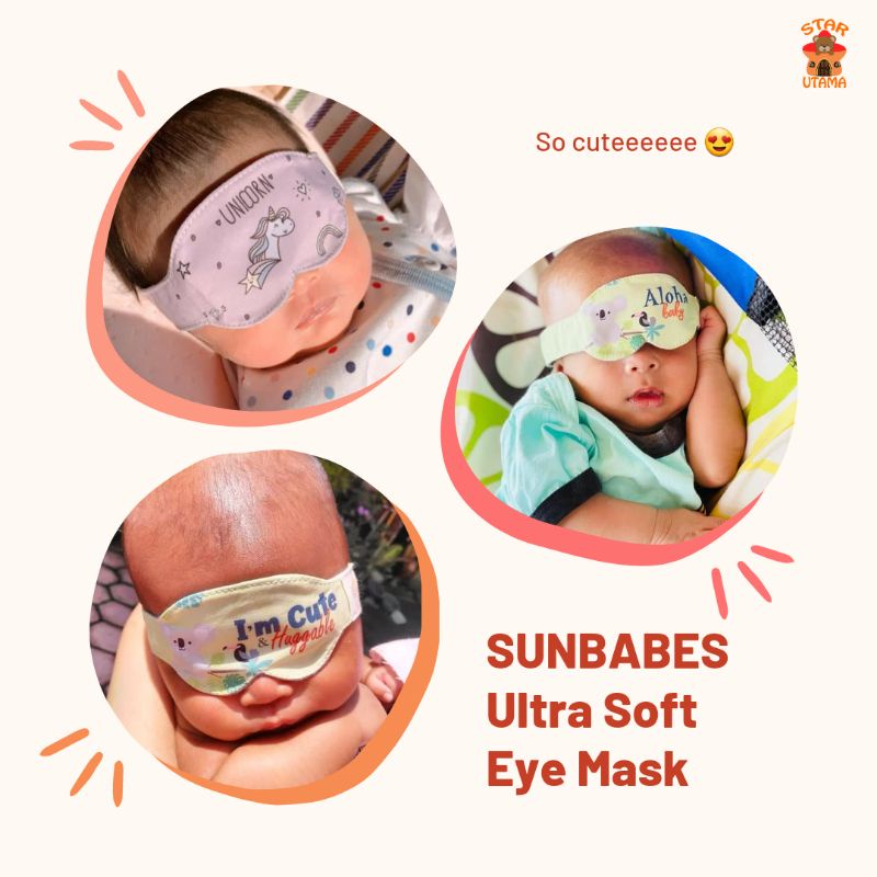 Sunbabes / Omiland Baby eyemask eye mask penutup mata bayi pelindung kaca mata berjemur