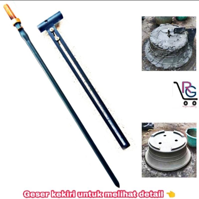 Tiang As dan  Pemutar Mal Cetakan Pot