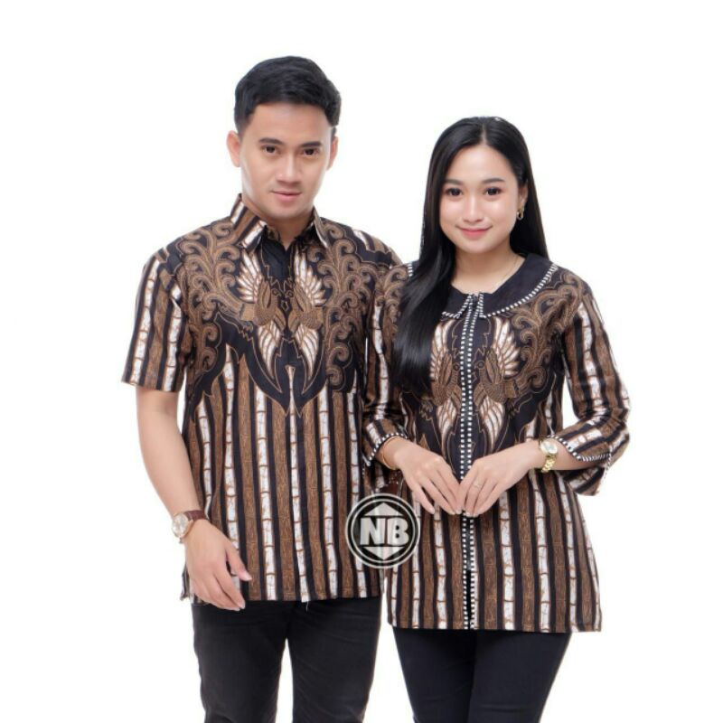 couple batik kemeja atasan batik wanita