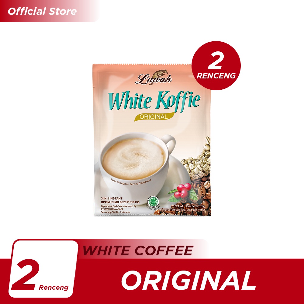 

Kopi Luwak White Koffie Original 10x20gr (Renceng) - 2 Pcs