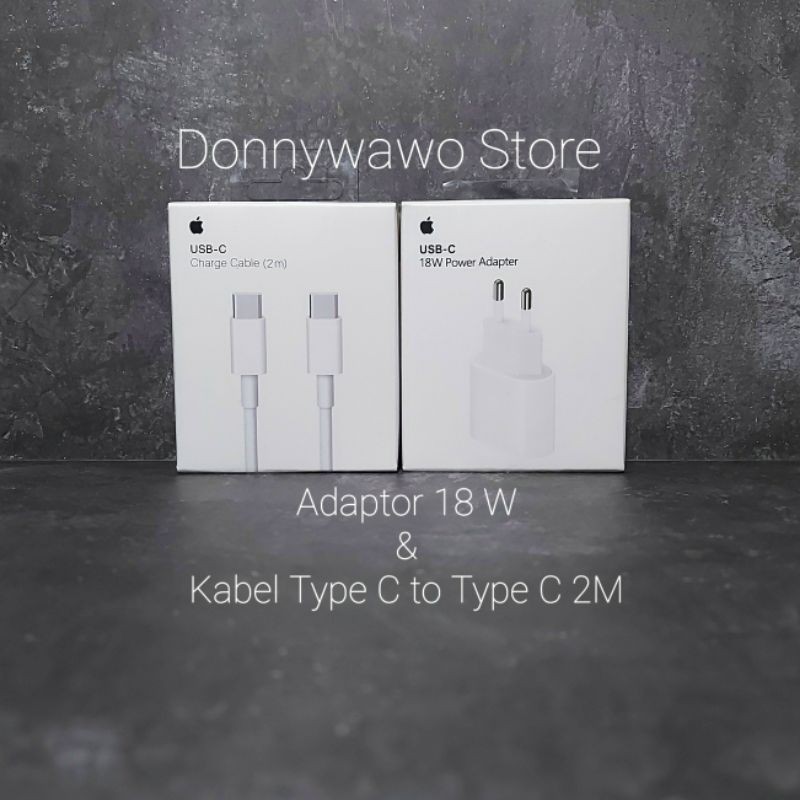 Fast Charging Charger 18 Watt 18w PD Kabel USB Type C Ipad Pro 2018