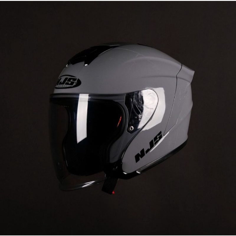 Helm NJS Kairoz White glossy(hallface)-5