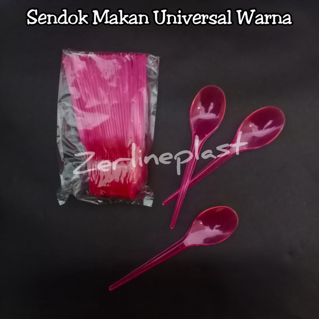 Sendok Makan Panjang UNIVERSAL Warna @25pcs