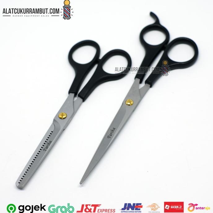 BANTING HARGA Gunting Potong Rambut Gunting Sasak Gunting Rambut Set Fariha Murah