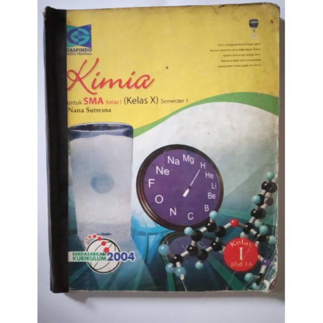 Preloved Buku Pelajaran SMA Kimia Kelas X semester 1/Buku Pelajaran Kimia Kelas X
