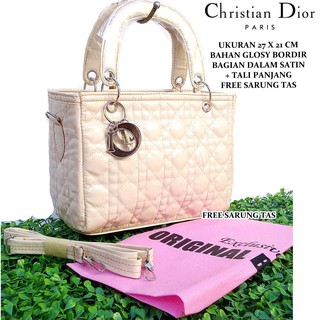 grosir tas  wanita  handbag selempang  C dior lady jelly  free 