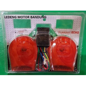 Klakson Eho 8 Suara 12v Mobil Motor Sepasang Horn Telolet PnP