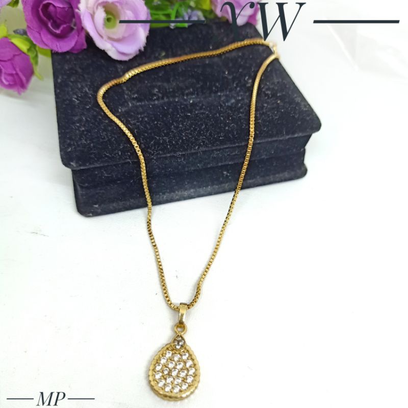 Kalung oval gold