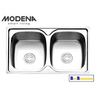 Bak Cuci Piring Stainless Steel Modena Ks5150 Kitchen Sink Modena Lesina Ks 5150 45x45 Cm Shopee Indonesia