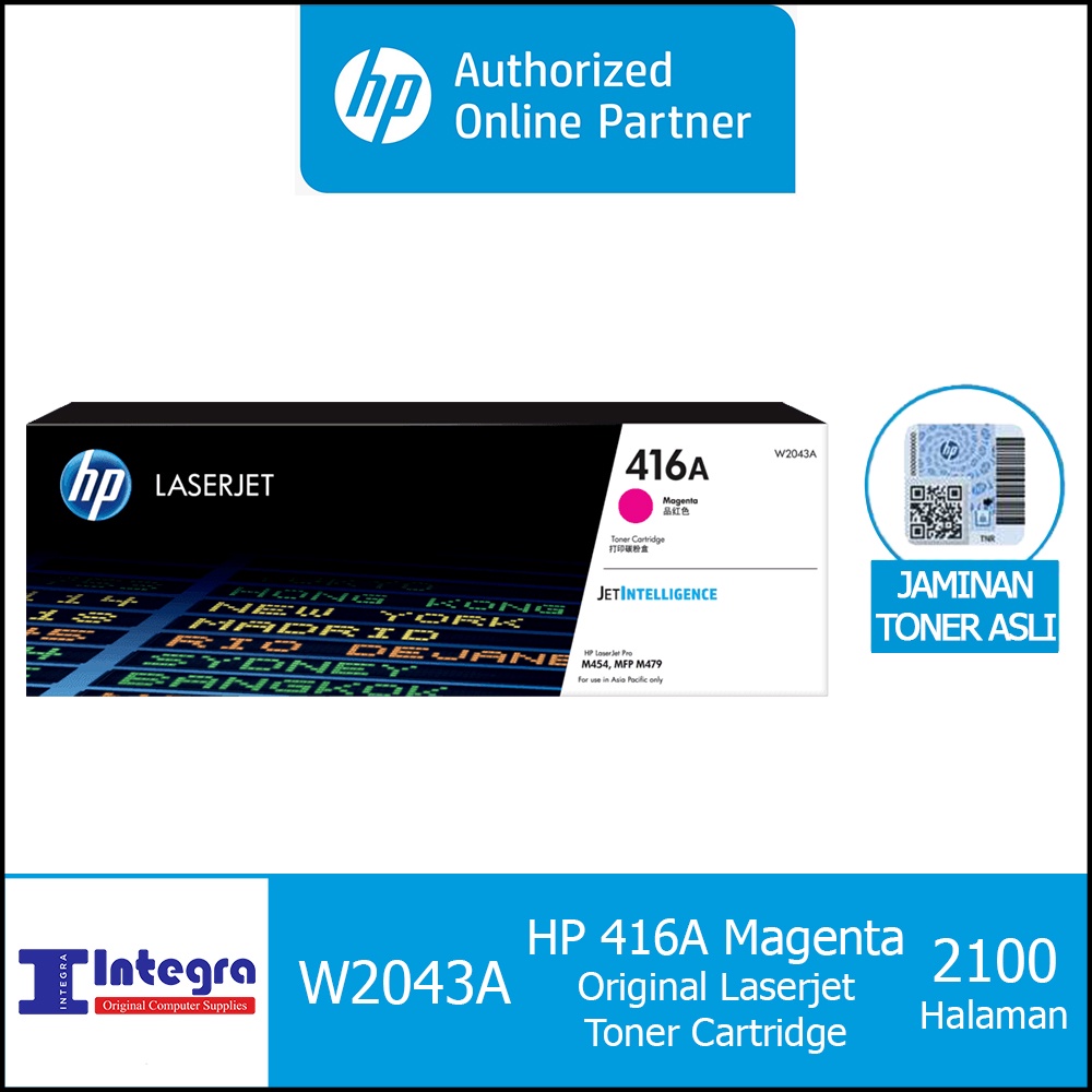 Toner HP 416A Magenta Original LaserJet Cartridge - W2043A