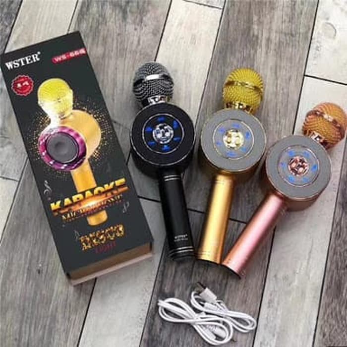 STARSELER Mic Bluetooth WS-668 Mic Karaoke Bluetooth Wireless Speaker Bluetooth