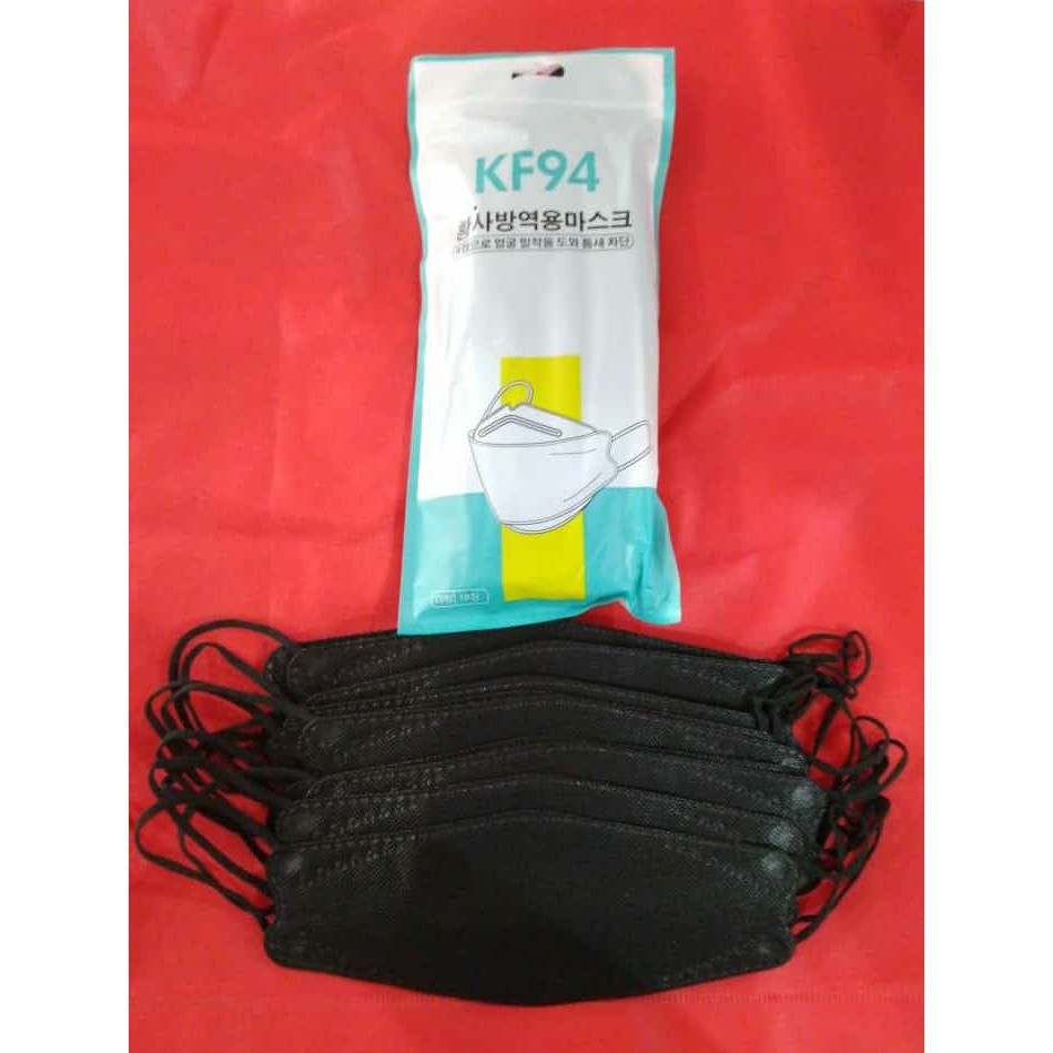 MASKER KF94 KOREA WARNA HITAM