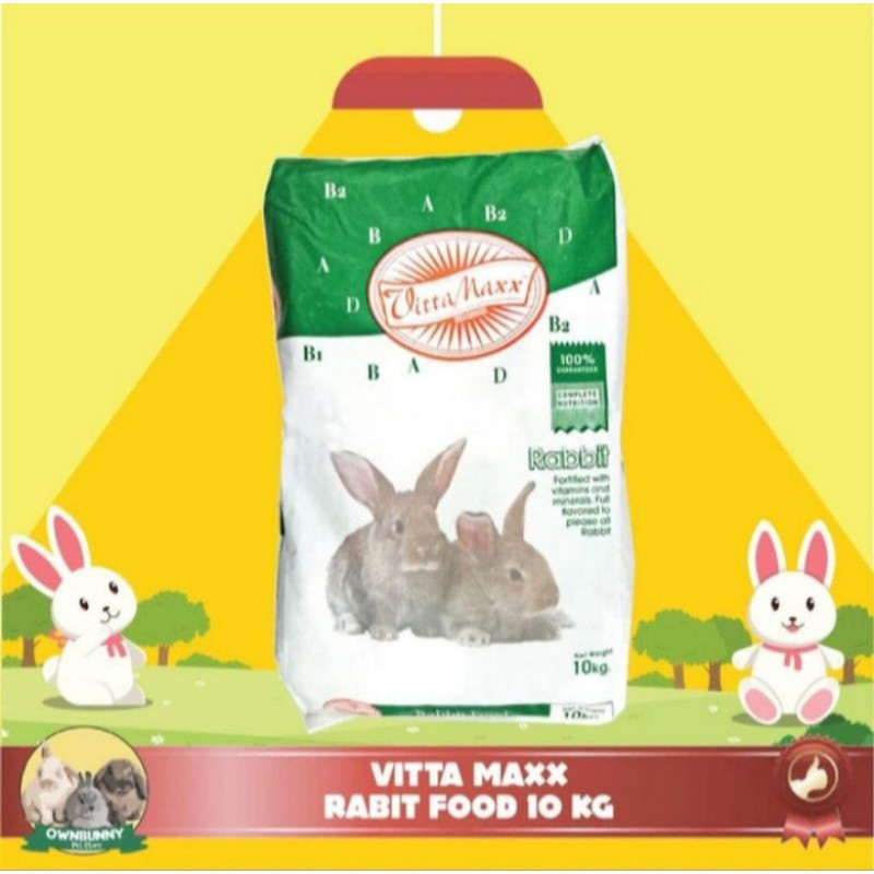 Grab Gojek Only makanan kelinci vitta max rabbit food - 10 kg