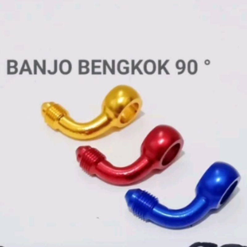 Banjo selang Rem bengkok L 90°