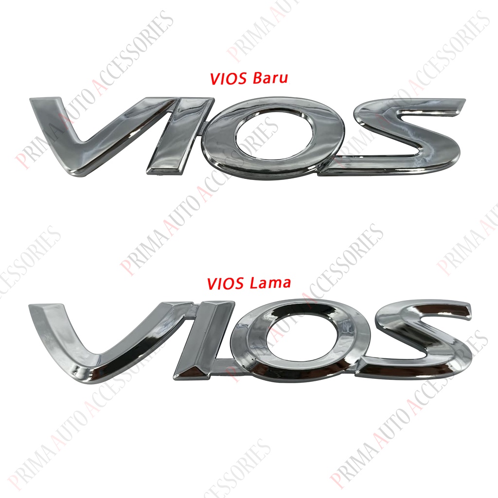 Logo Emblem Mobil VIOS Chrome