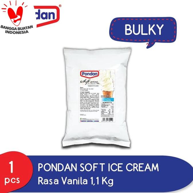 

Pondan soft ice cream vanilla