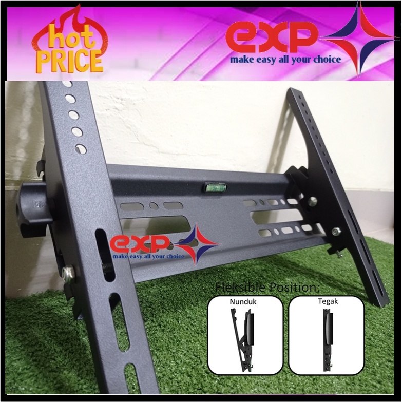 Bracket TV CHANGHONG 21&quot; s/d 43&quot; waterpass GARANSI 100% COCOK!!! IMPORT QUALITY