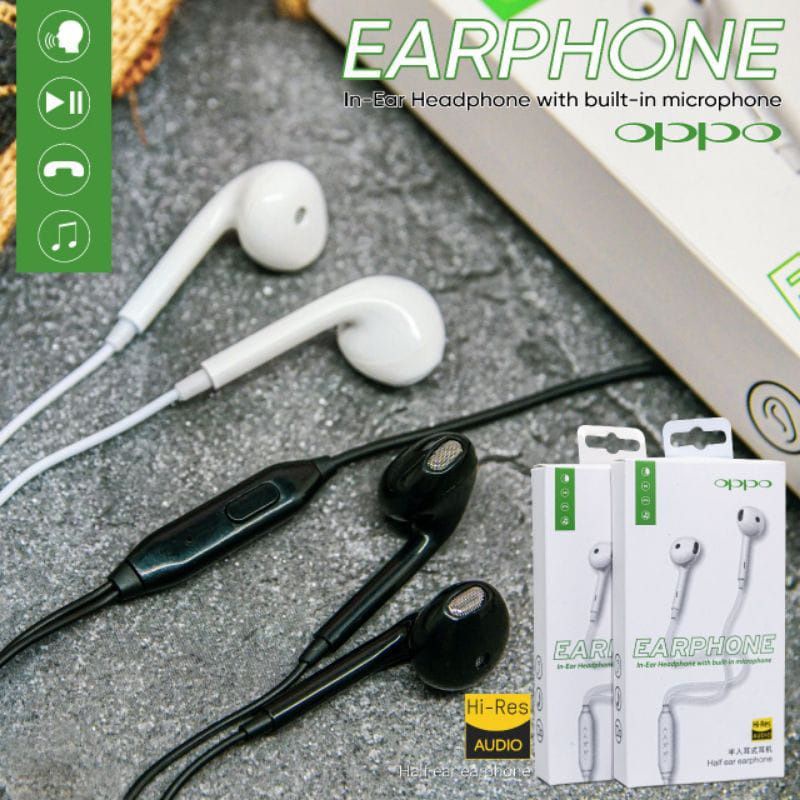 Hf Handsfree Headset OPPO RENO 4 Original Packing Import