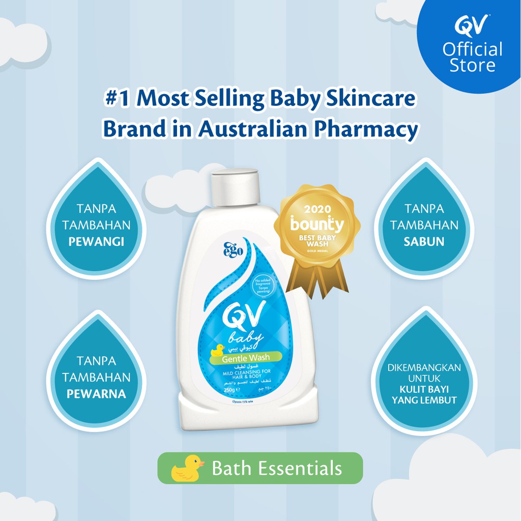 *FRAULEINCO* QV Baby Gentle Wash 250g / Sabun Mandi Bayi