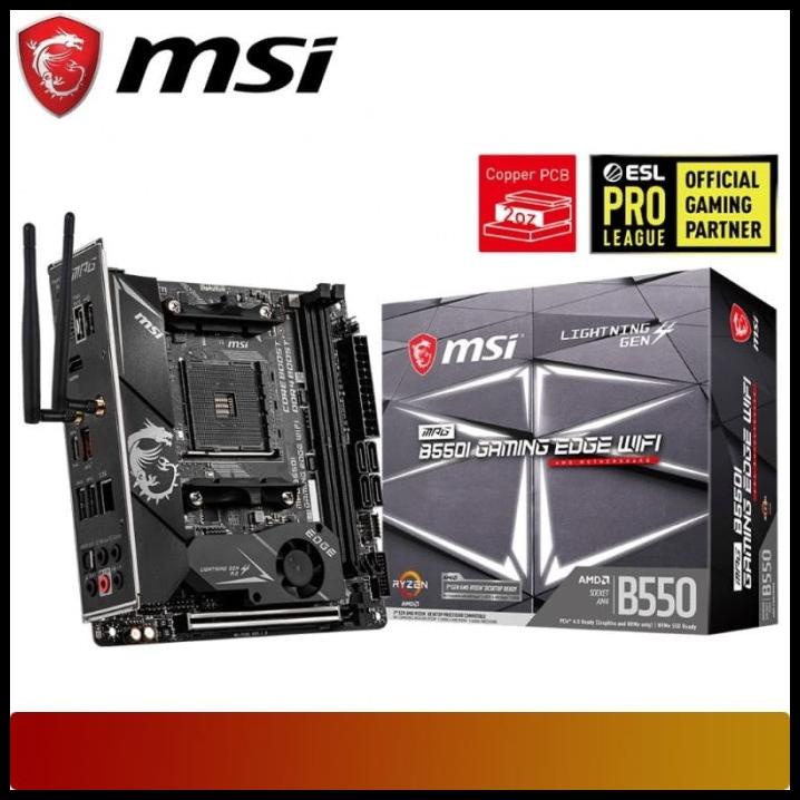 Msi - Mpg B550I Gaming Edge Wifi | Motherboard Amd Ryzen Am4 Mini Itx Diskon