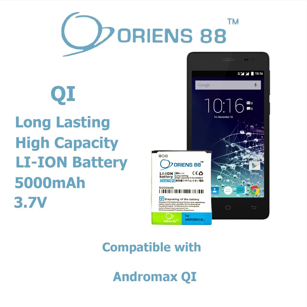 Baterai Batre Battery Double Power IC OR88/Oriens88 Andromax Qi