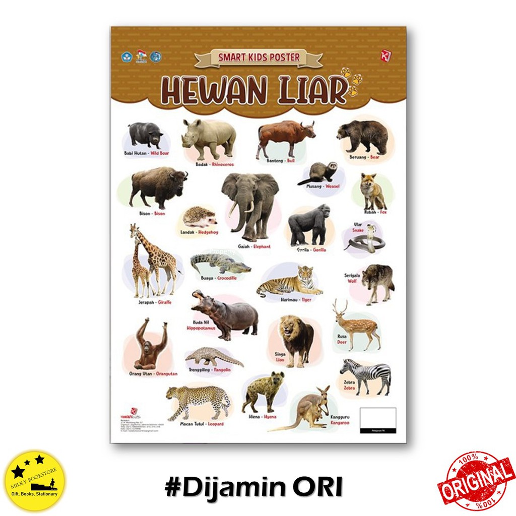 

Smart Kids Poster Hewan Liar Full Color