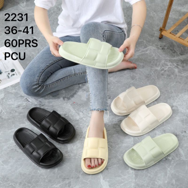 Selop Jelly Empuk Elastic Slipper Anti Slip Balance 2231