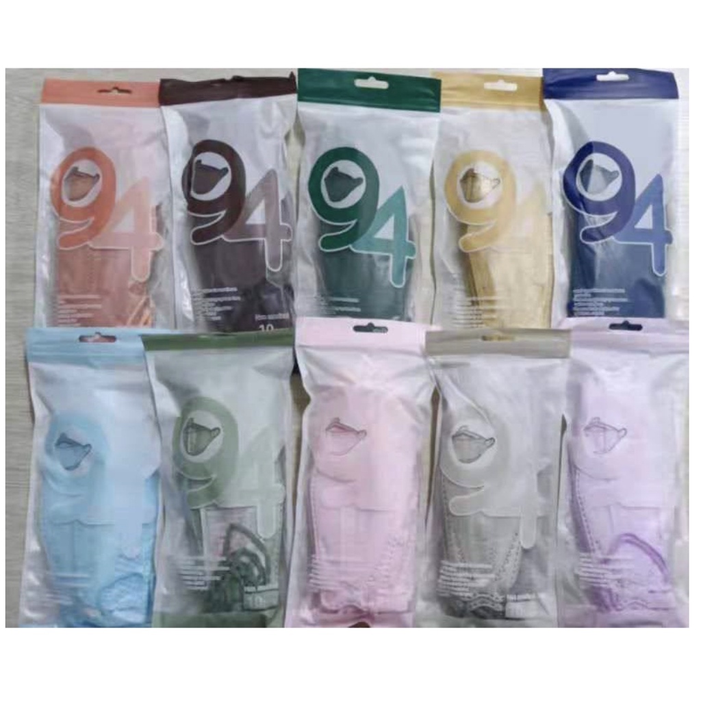 JUAL MASKER WARNA PASTEL KF94 ISI 10 PCS/MASKER WARNA IMUT LUCU KF94 10PCS