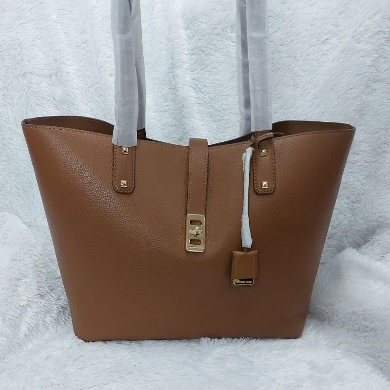 TAS WANITA BRANDED ORIGINAL - MICHAEL KORS KARSON LARGE TOTE  LUGGAGE
