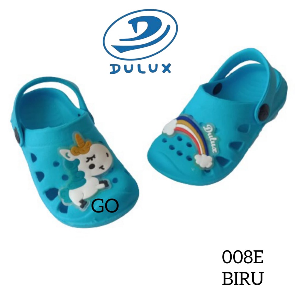 gos DULUX 008E Sandal Baim Anak Perempuan Karakter Unicorn Awet Tahan Air Hujan Karet Lentur Ringan Sepatu Naik Gunung Motif Kuda Poni