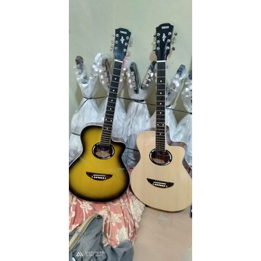 gitar akustik /alatmusik Gitar akustik bonus pic+ paking kayu