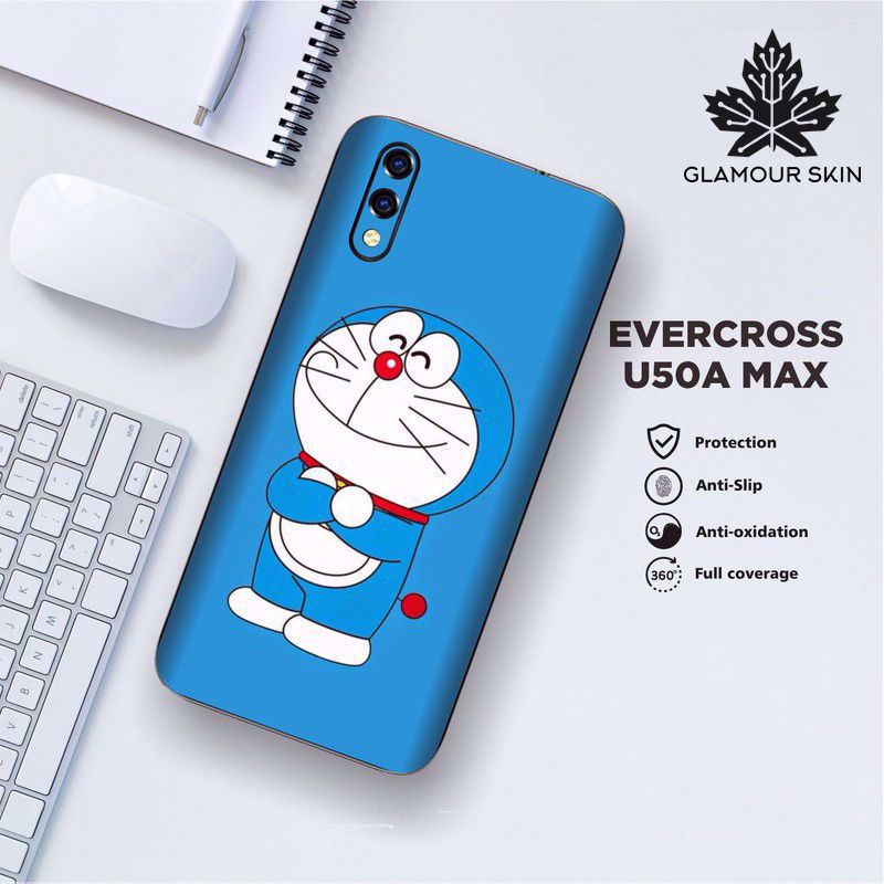 *(Dapat2PCS)* EVERCOSS U50A MAX Garskin Case/Stiker Protector Motif DORAEMON