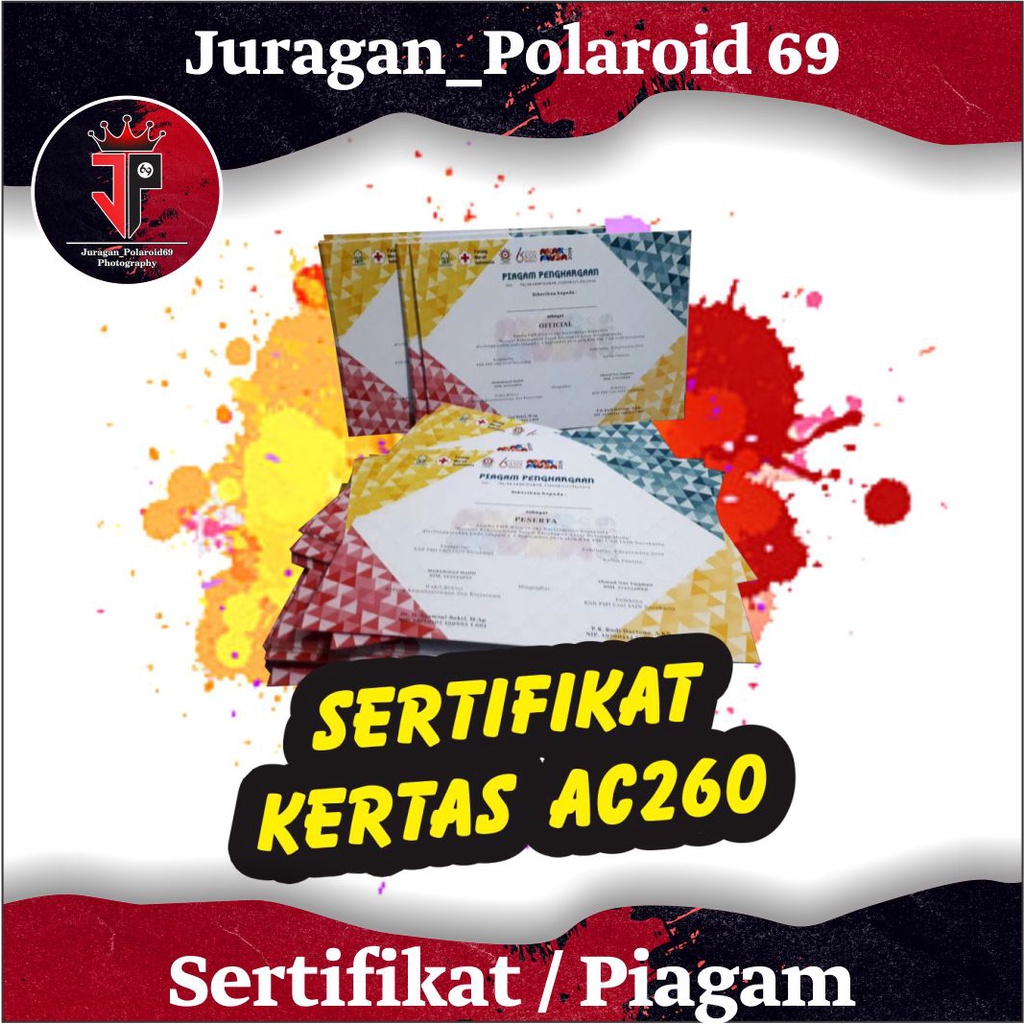 

[TANPA PRE ORDER] Sertifikat & Piagam Custom