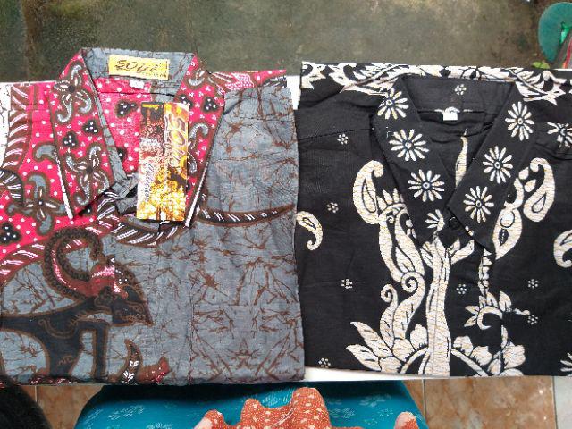 Kenongo Kemeja Hem Pendek Padi Pekalongan M L Xl Murah Keren Batik