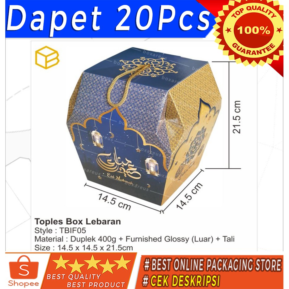 

TBIF 05 - Box Toples Kue Kering Packaging Idul Fitri Lebaran Hampers