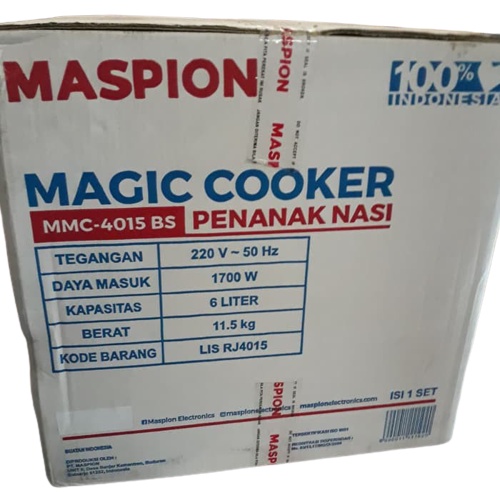 PROMO MAGIC COOKER MASPION MMS 4015BS MMC4015BS 4.5 LITER PENANAK NASI