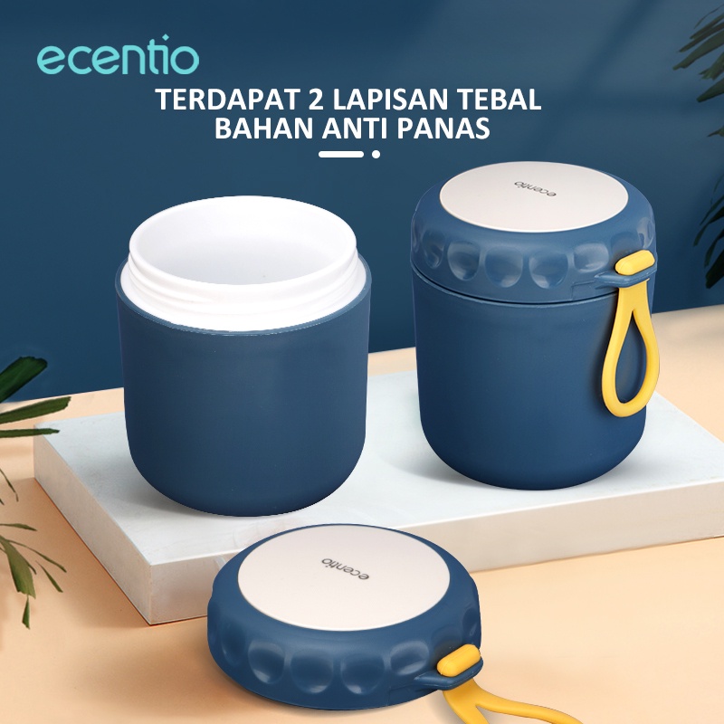 FOODI tempat makan anak sendok stainless dan tas lunch bag Termos sup 4 pcs/lunch box 3 Sekat 850ml/Termos makanan cangkir sup mini 400ml/Sendok set 3 pcs 410 stainless/Tas Bekal/Alumunium Foil Lunch bag