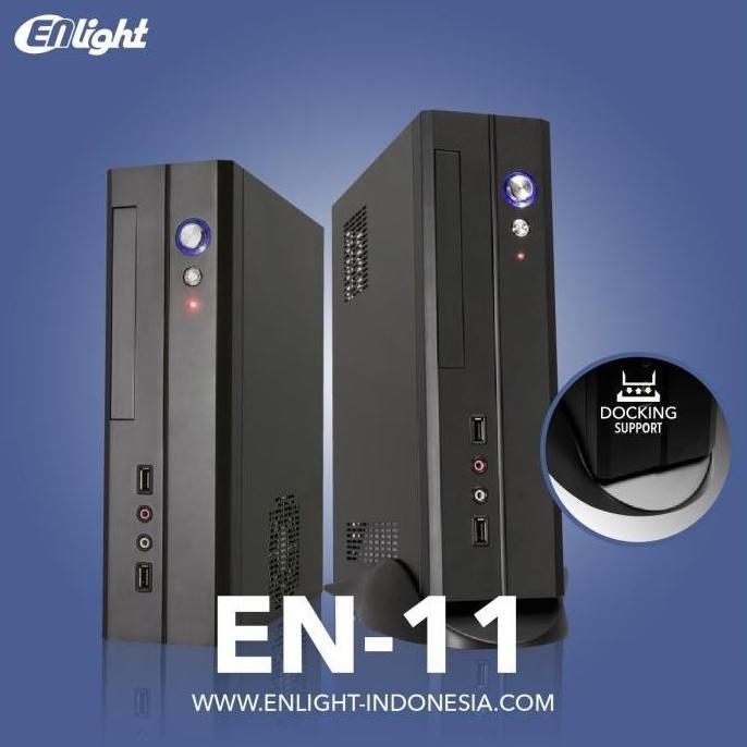 enlight en-11 mini itx pc case include 150w psu casing en11
