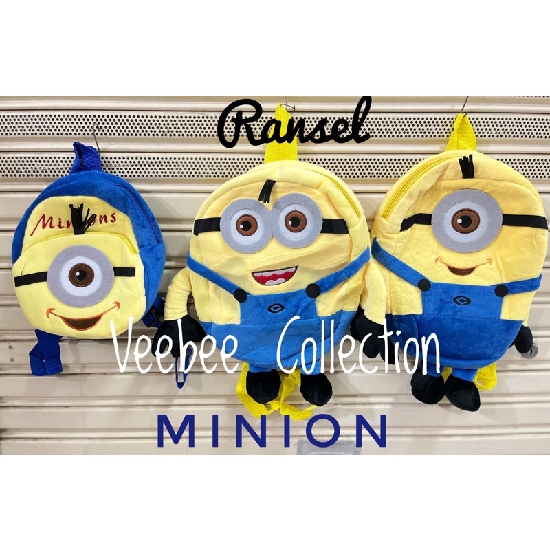 Tas Ransel Minion/ Minions Bag Pack/ tas punggung boneka minion/ tas boneka anak/sovenir ulang tahun